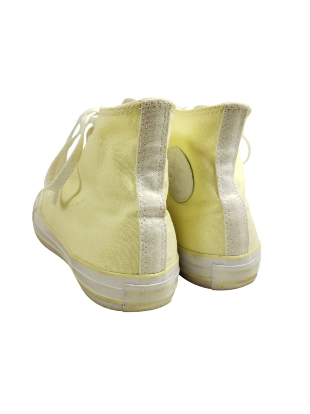 Converse All Star Womens 9.5 High Top Yellow Canvas Sneakers - Picture 4 of 8